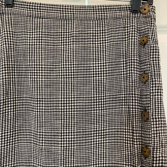 Abercrombie & Fitch Black and White Midi Skirt - Picture 4 of 6